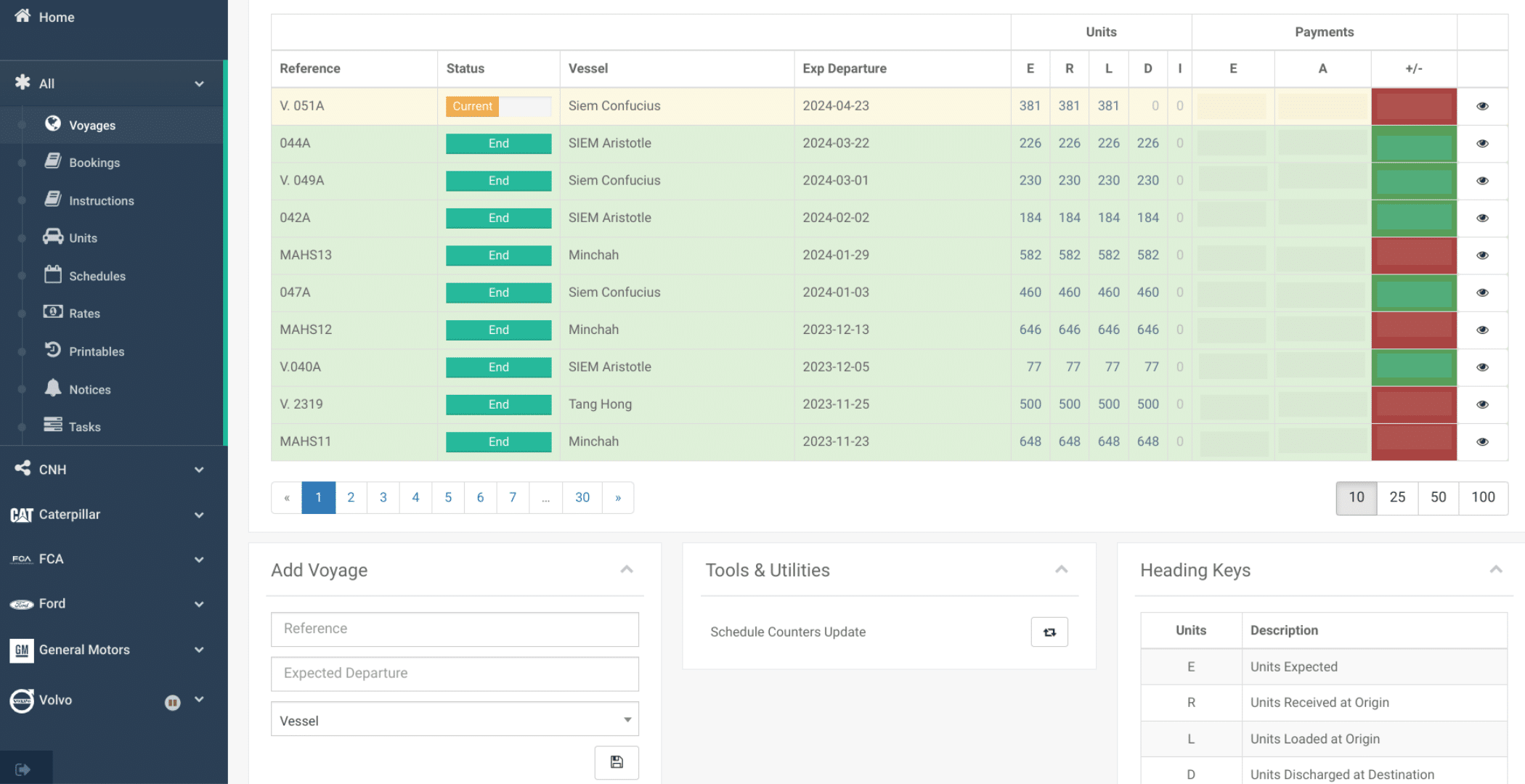 Bison Grid booking dashboard